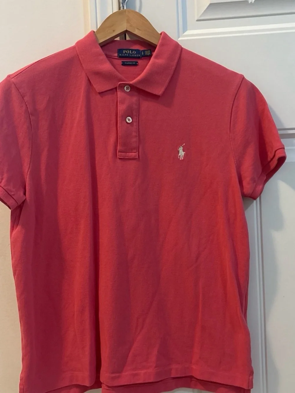 Ralph Lauren Boy’s Polo Shirt in Coral youth large